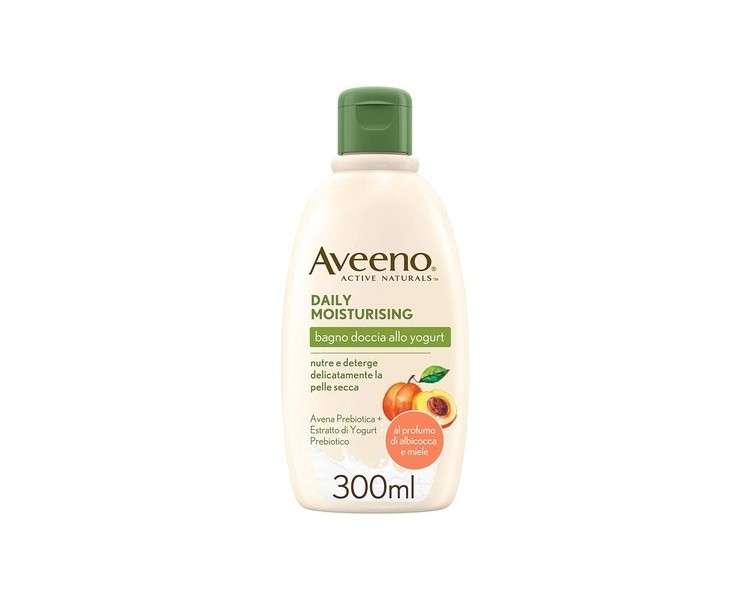 Aveeno Daily Moisturising Yogurt, Honey and Apricot Shower Gel 300ml