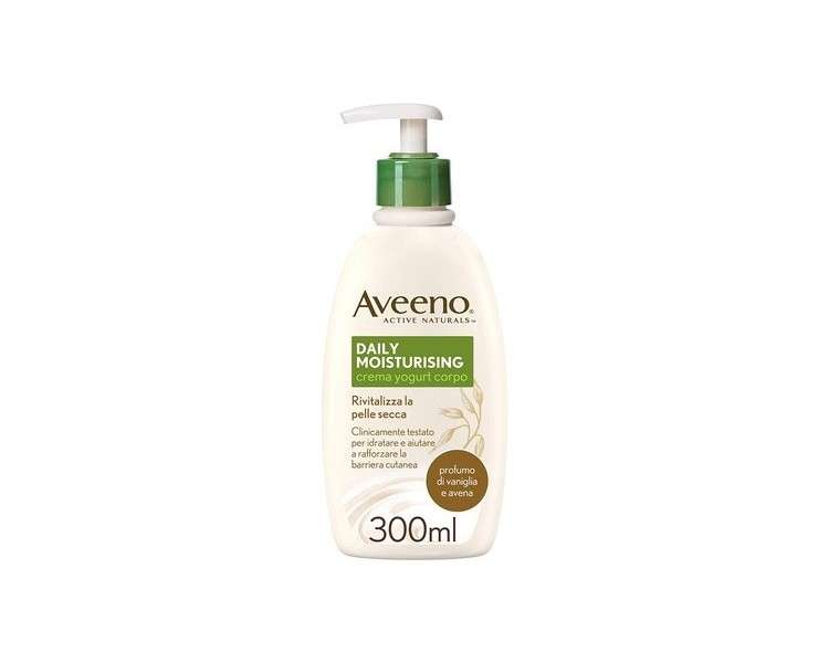 Aveeno Daily Moisturising Body Cream with Yogurt Vanilla and Oat Scent 300ml