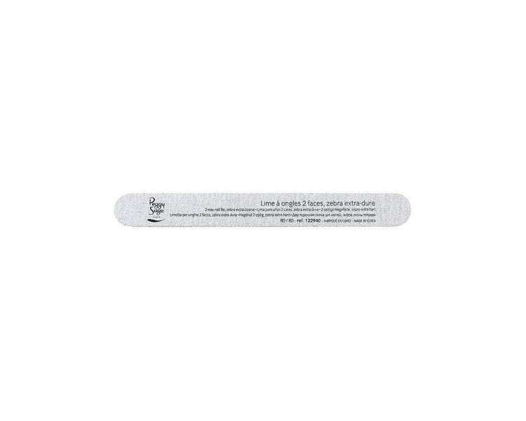 Zebra Nail File with 2 Extra Hard Surfaces 80/80