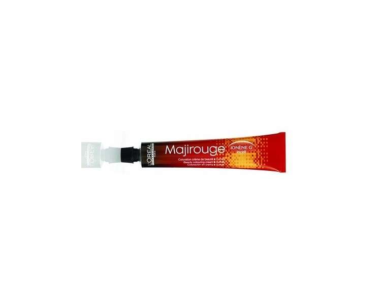 L'Oréal Professionnel Majirouge Nourishing Coloring Cream 6.66 Dark Blonde Red Deep 50ml