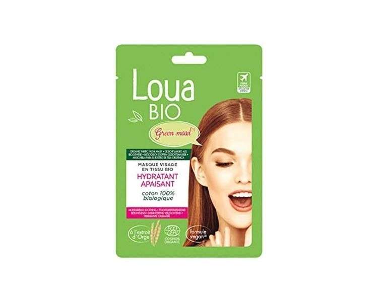 Loua Bio Moisturizing and Soothing Organic Fabric Face Mask 15ml