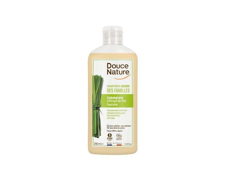 Douce Nature Lemongrass Shampoo and Shower Gel 250ml