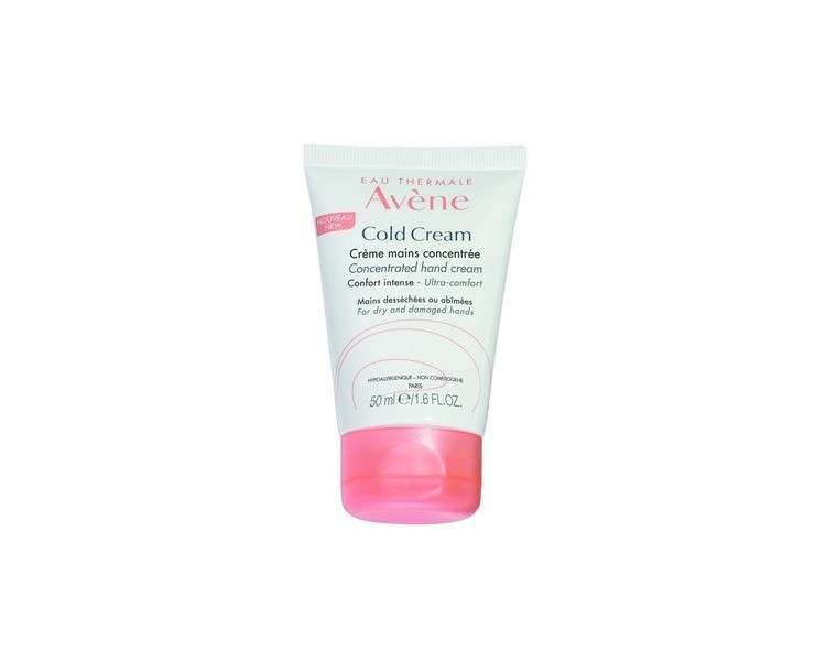 Eau Thermale Avene Cold Cream Concentrated Hand Cream 1.6oz Quick Absorbing for Dry Chapped Hands
