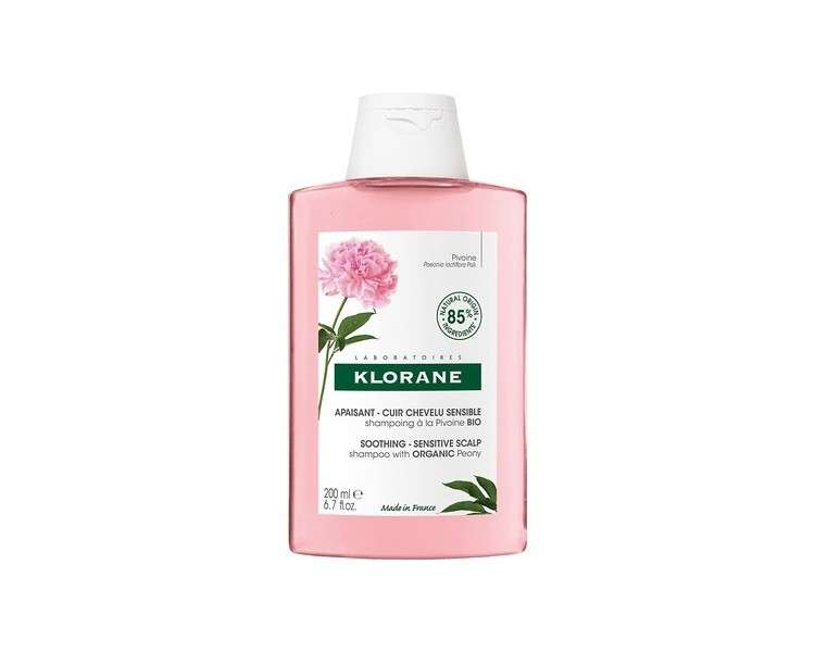 Klorane Peony Soothing Shampoo for Sensitive Scalp 200ml