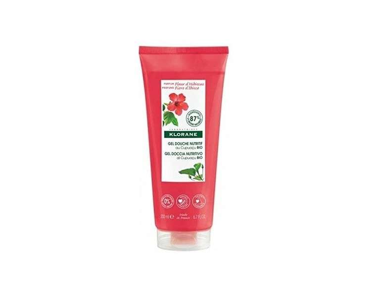 Klorane Nourishing Shower Gel with Organic Cupuacu and Hibiscus Flower 200mL