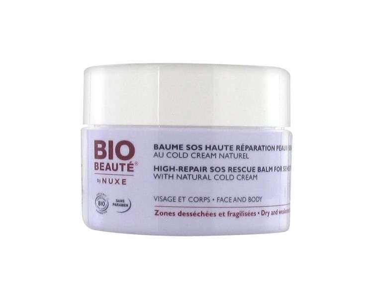 Bio Beaut High-Repair SOS Rescue Balm for Sensitive Skin with Natural Cold Cream 50ml