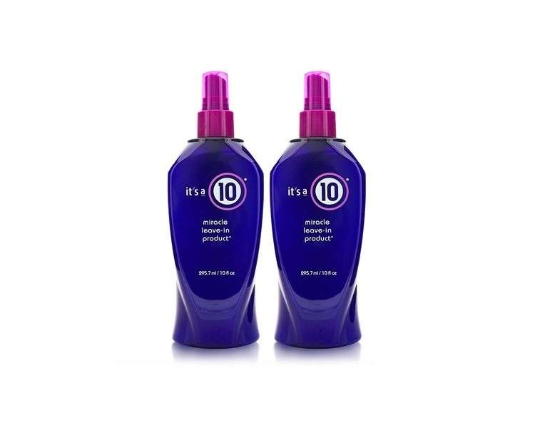 It's A 10 Haircare Miracle Leave-In Conditioner Spray 10oz - Pack of 2