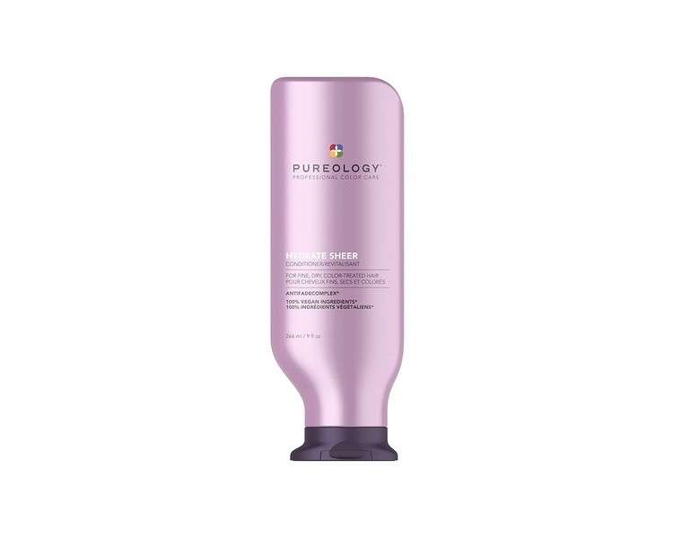 Pureology Hydrate Sheer Moisturizing Conditioner for Fine Color Treated Hair 266ml