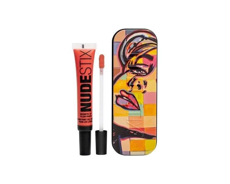 NudeStix Magnetic Lip Plush Paints Fresh Fiji - Tropical Inspired Pop of Clementine