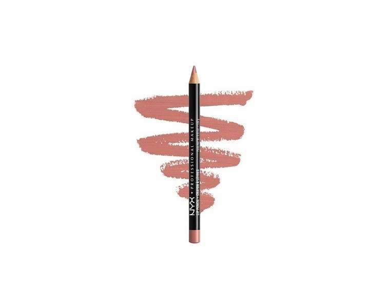 NYX Professional Makeup Slim Lip Pencil Long-Lasting Creamy Lip Liner Nude Pink