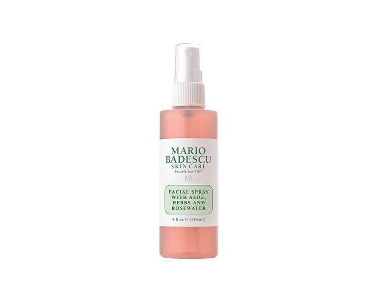 Mario Badescu Facial Spray with Aloe, Herbs and Rosewater 4oz (118ml)