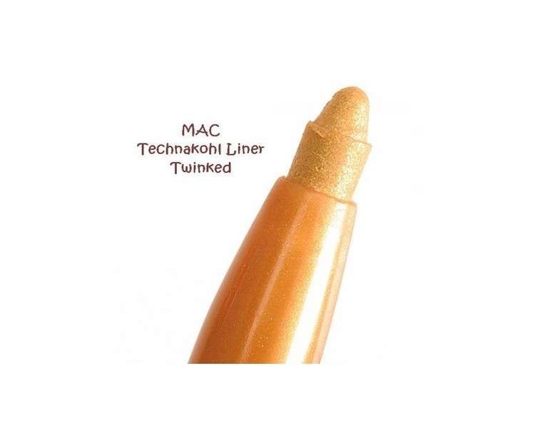 MAC Technakohl Eye Liner Pencil Kajal Twinked Gold Metallic Sparkle