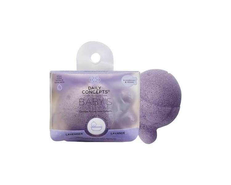 Daily Concepts Daily Baby Fish Konjac Sponge Lavender Infused for Relaxation and Sleep Aid 23g