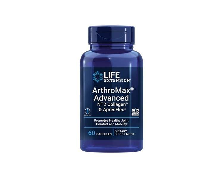 Life Extension ArthroMax Advanced with NT2 Collagen & AprèsFlex Capsules Joint Health Comfort & Mobility Formula 60 Count