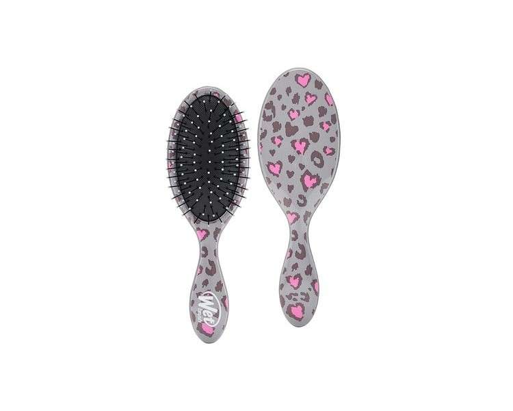 Wet Brush Kids Detangler Hair Brush Leopard Midi with Ultra-Soft IntelliFlex Bristles - Pain-Free Comb for All Hair Types