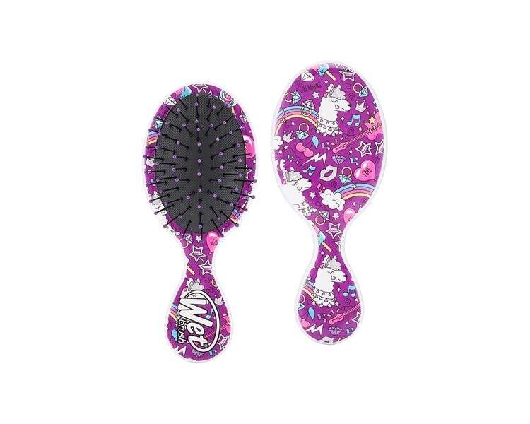 WetBrush Mini Happy Hair UltraSoft Bristles Travel Perfect Brush for All Hair Types Mermaids & Unicorns - Single