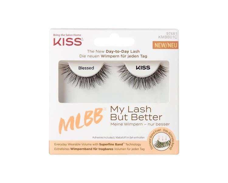 KISS My Lash But Better Collection False Eyelashes with Flexible Band and Glue