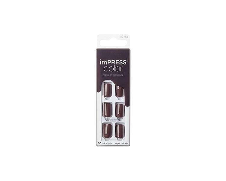 KISS Impress Color Grey Press-On Nails