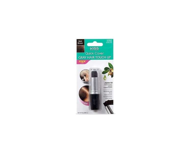Kiss Colors Quick Cover Grey Hair Touch Up Medium Brown