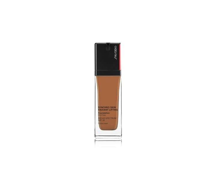 Shiseido Synchro Skin Radiant Lifting Foundation SPF 30 Medium-to-Full Buildable Coverage 1.01 Fl Oz Topaz 460