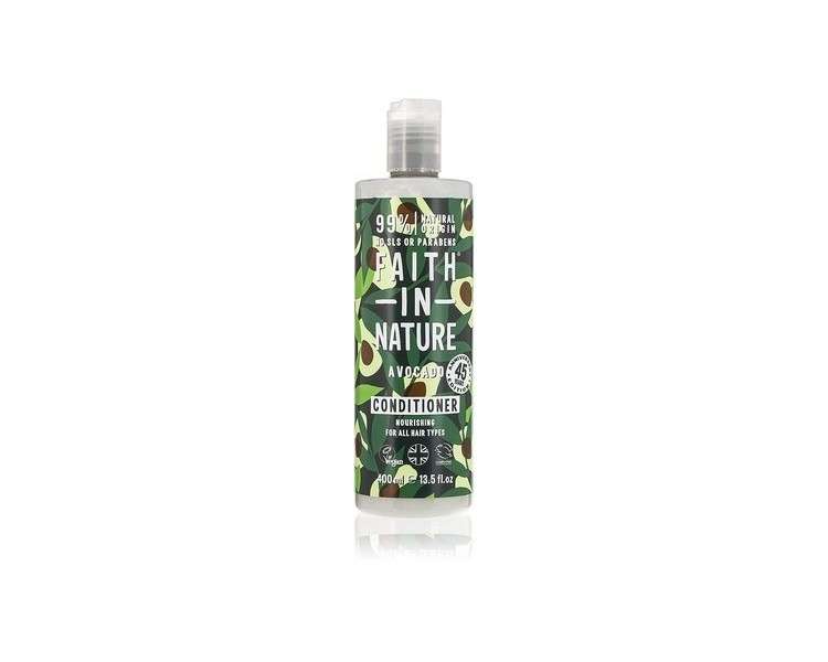 Faith In Nature Natural Avocado Conditioner 400ml - Nourishing, Vegan & Cruelty-Free