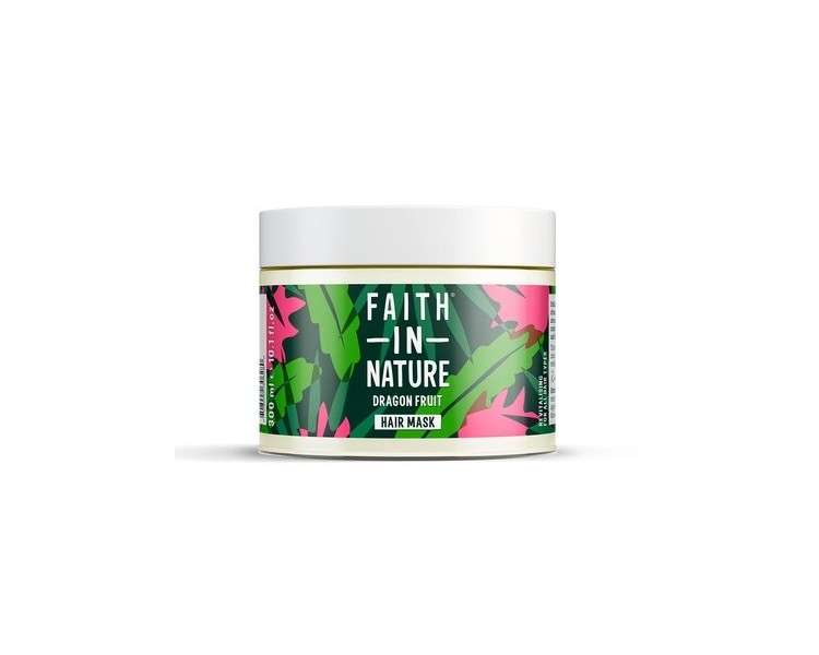 Faith In Nature Natural Dragon Fruit Hair Mask Revitalizing Vegan and Cruelty-Free 300ml