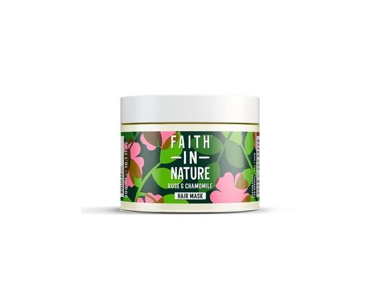 Faith In Nature Restoring Natural Wild Rose and Chamomile Hair Mask 300ml