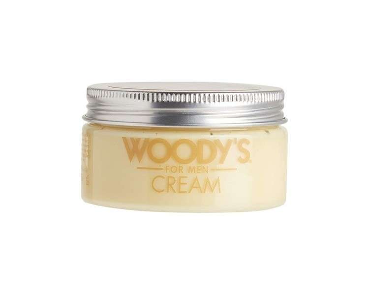 Woody's Styling Cream for Men Flexible Styling Cream 3.4oz Water-Soluble with Healthy Shine Finish - Pack of 2