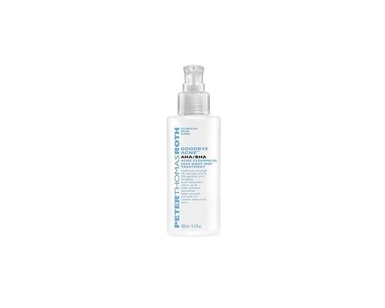 Peter Thomas Roth Goodbye Acne AHA/BHA Clearing Gel 3.4 Fl Oz