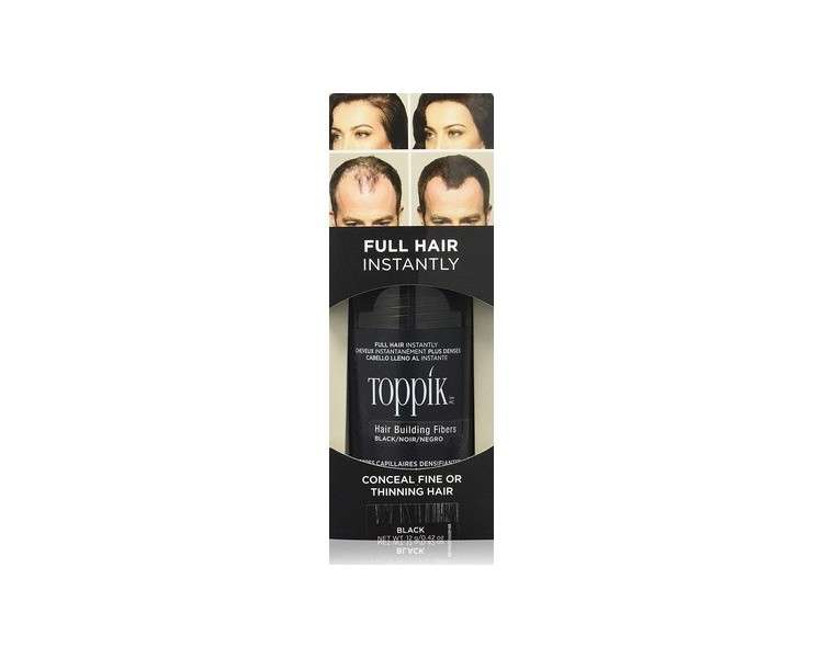 Toppik Hair Building Fibers Black 12g and 21g