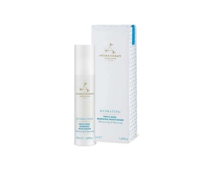 Aromatherapy Associates Hydrating Triple Rose Renewing Moisturiser with Essential Oils 50ml