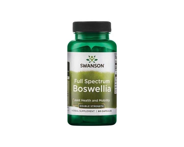 Swanson Double Strength Boswellia Herbal Supplement for Joint Support 60 Capsules 800mg