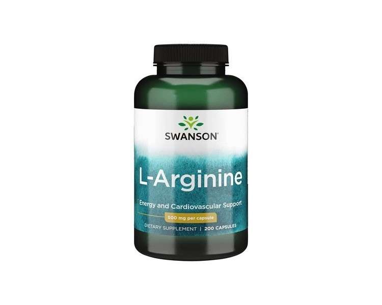 Swanson Amino Acid L-Arginine 500mg 200 Capsules