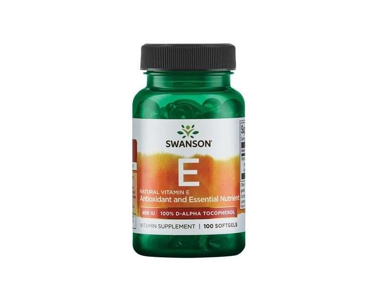 Swanson Natural Vitamin E 400 IU 268mg 100 Softgels