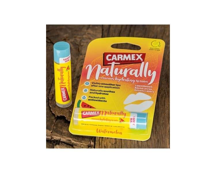 Carmex Naturally Watermelon Lip Balm 4.25g