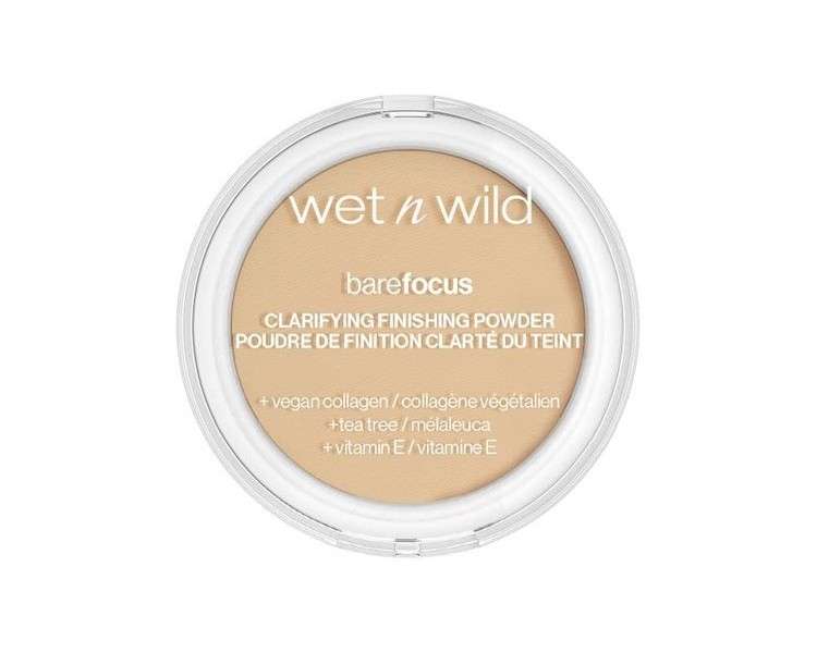 Wet n Wild Bare Focus Clarifying and Finishing Powder with Hyaluronic Acid and Vitamin E for Light/Medium Skin Tones