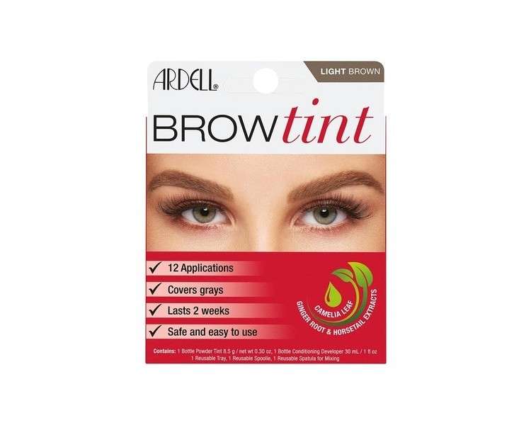 Ardell Brow Tint Semi-Permanent Dye Kit in Light Brown