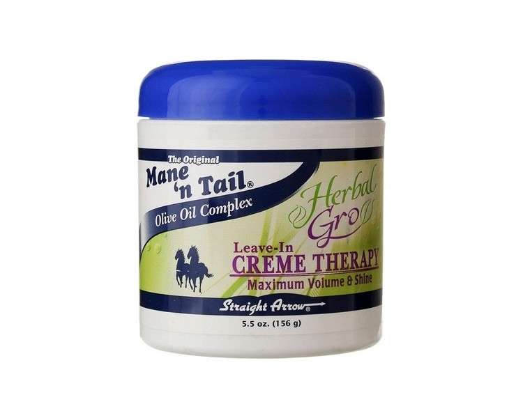 Straight Arrow Mane 'N Tail Herbal Grow Leave-In Creme Therapy 5.5oz