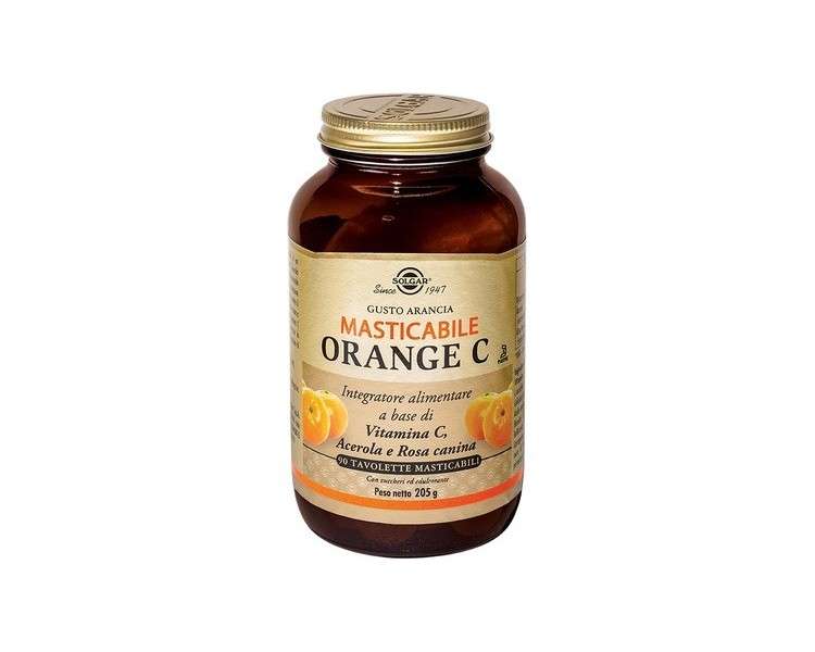 Solgar Chewable Vitamin C 500mg Orange 90 Tablets