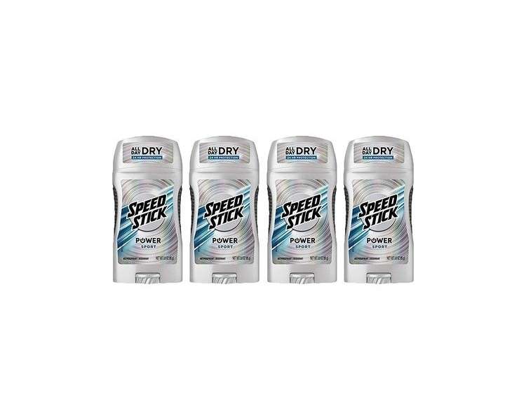 Speed Stick Power Ultimate Sport Antiperspirant Deodorant 3oz - Pack of 4