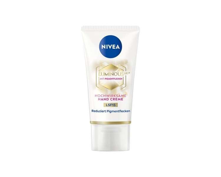 Nivea Luminous 630 Hand Cream with SPF15 50ml