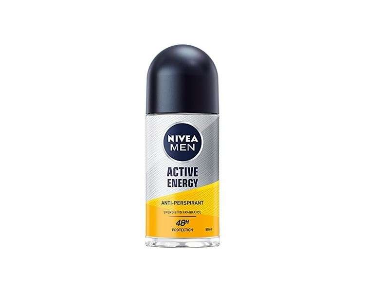 NIVEA Active Energy Roll-On Antiperspirant 50ml Citrus