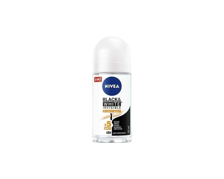 Nivea Black & White Invisible Ultimate Impact Antiperspirant Roll-On for Women