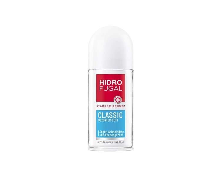 Hidrofugal Classic Roll-On Strong Antiperspirant Protection with Subtle Fragrance 50ml