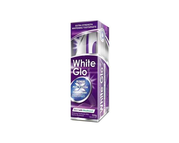 White Glo 2in1 Mouthwash Formula Toothpaste 150g