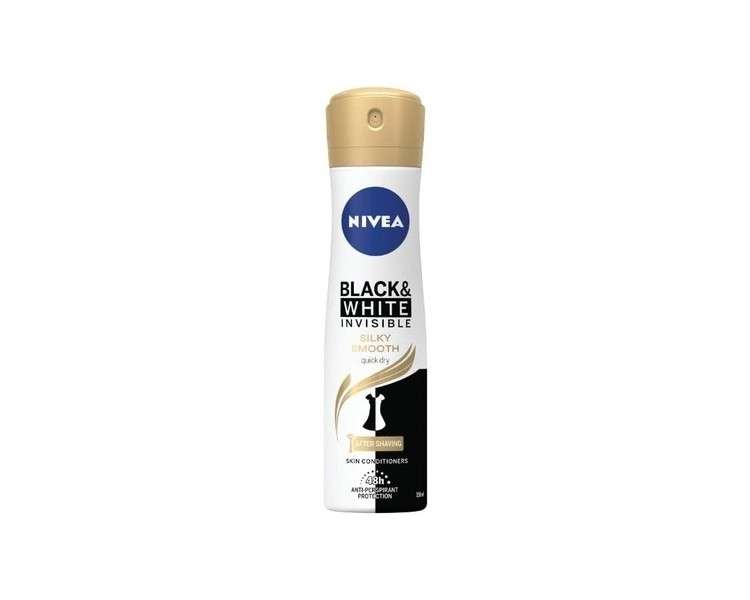 Nivea Black & White Invisible Silky Smooth Antiperspirant Spray 150ml