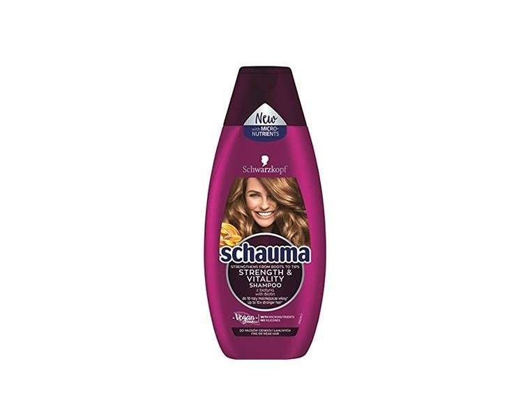 Schauma Strength & Vitality Shampoo for Thin and Brittle Hair 400ml