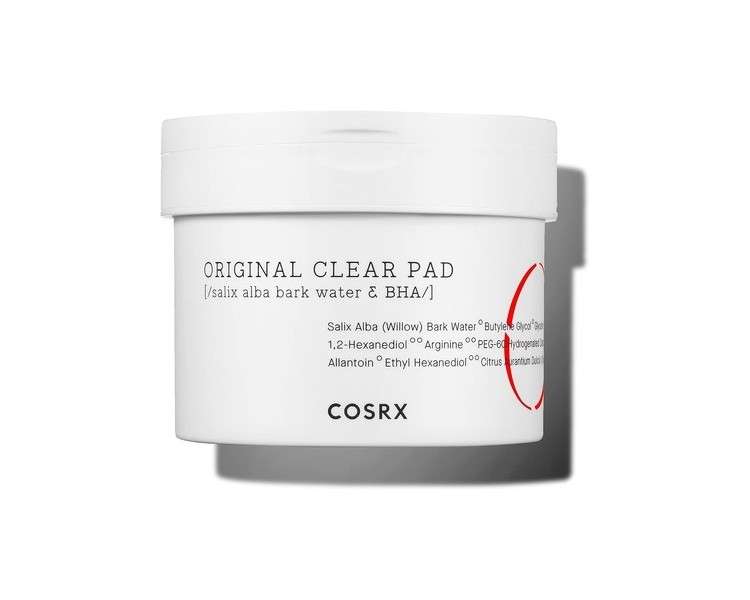 COSRX One Step Original Clear Pad 70 Pads BHA Toner-Soaked Exfoliating and Cleansing Pad