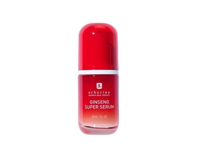 Erborian Ginseng Super Serum Replumps Wrinkles Face Care with Ginseng Extract 30ml Red