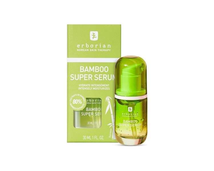 Erborian Bamboo Super Serum Facial Care with Bamboo Extract and Hyaluronic Acid 30ml